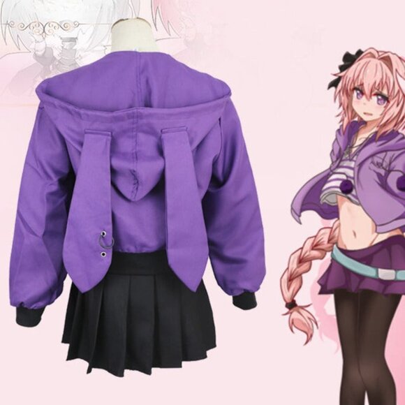 Astolfo Purple Casual Cosplay - Picture 2 of 6